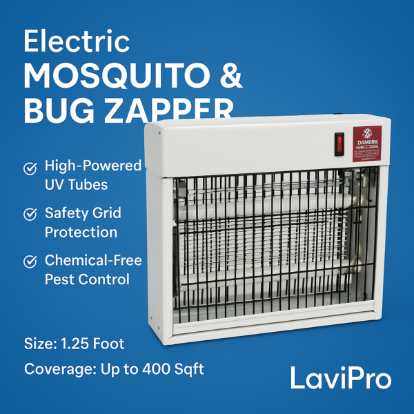 LaviPro Electric Flying Insect Killer – Mosquito & Bug Zapper for Home, Office & Outdoor | High-Powered UV Light Trap (1.25 Foot) - Image 2