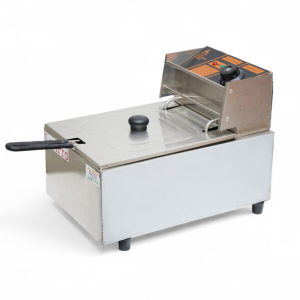 LaviPro 6L Electric Deep Fryer – 2500W Stainless Steel Fryer with Adjustable Temperature Control | Home & Commercial Use | 1 Year Warranty | Made in India (Silver)